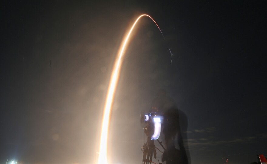 Intuitive Machines' Odysseus lunar lander was carried into orbit by a SpaceX Falcon 9 rocket on Feb. 15.