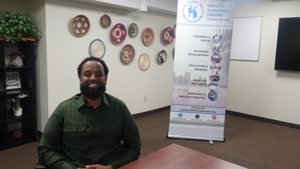 Mustafa Sahid, director of operations for Somali Family Service.