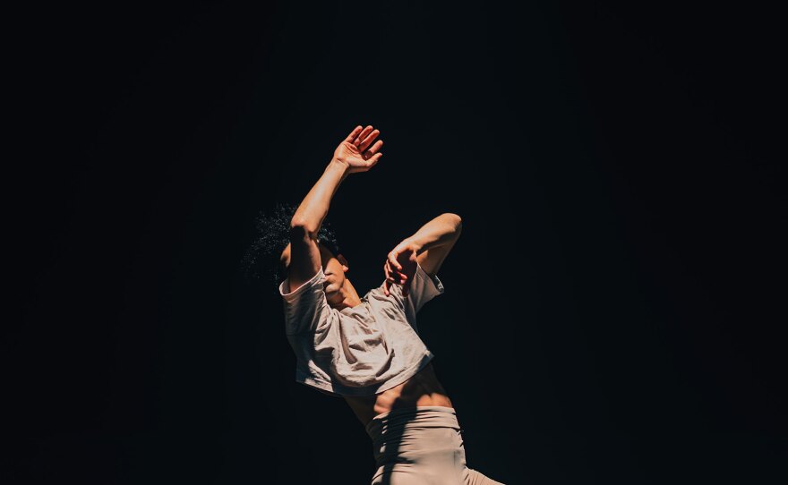 A dancer from The Rosin Box Project is shown in an undated photo.