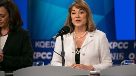 Congresswoman Loretta Sanchez at a U.S. Senate debate at KPBS in San Diego, May 10, 2016. 