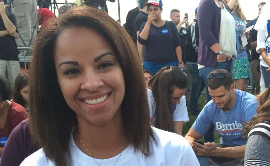 Cassie Harrison, 25, says she's worried about economic justice and racial justice. She says her generation feels more liberal than older generations.