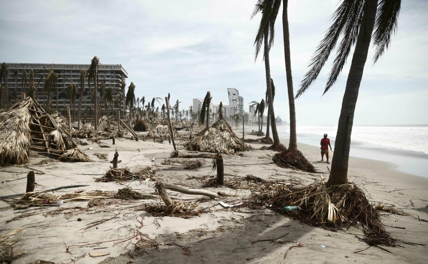 <strong>Oct. 28:</strong> A view of the damage caused by the passage of Hurricane Otis in Acapulco, Guerrero State, Mexico.