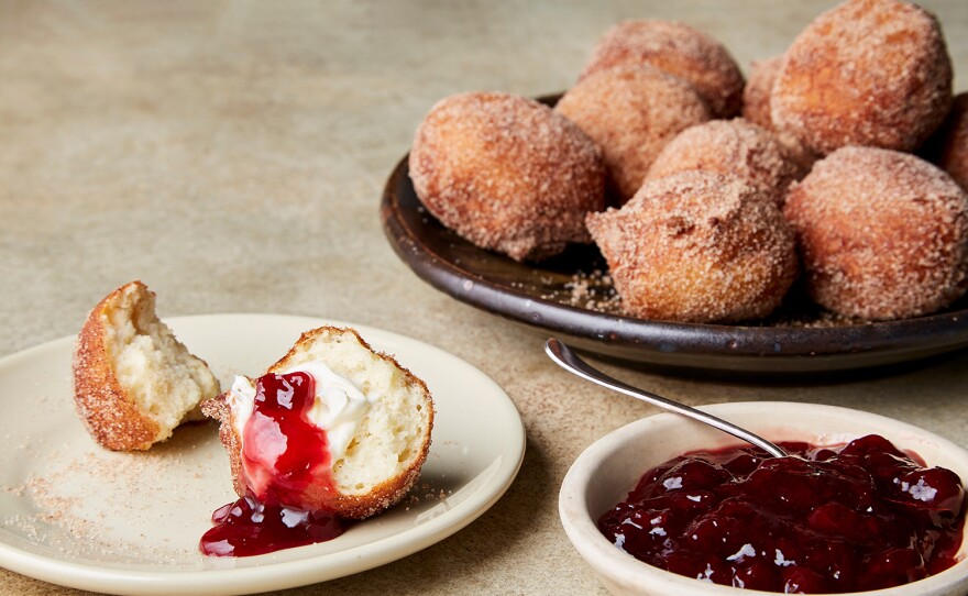 Light and lemony Cinnamon Sugar Yogurt Doughnuts