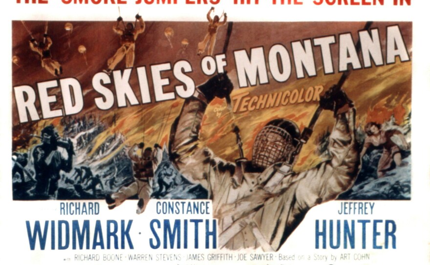 Red Skies Of Montana, lobbycard, 1952.
