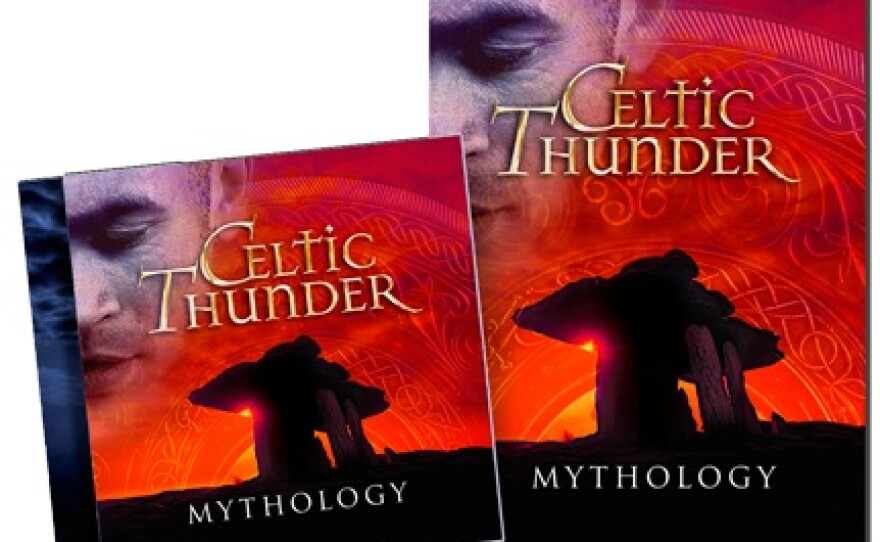 Give at the $120 level and receive a combo package including the Celtic Thunder "Mythology" deluxe double CD & Celtic Thunder "Mythology" deluxe double DVD. This gift also includes enrollment in the myKPBS Savers Club plus additional online access to more than 130,000 merchant offers and printable coupons, as well as a KPBS License Plate Frame (if you're a new member). The CD only is available at the $65 level, and the DVD only is at the $95 level.