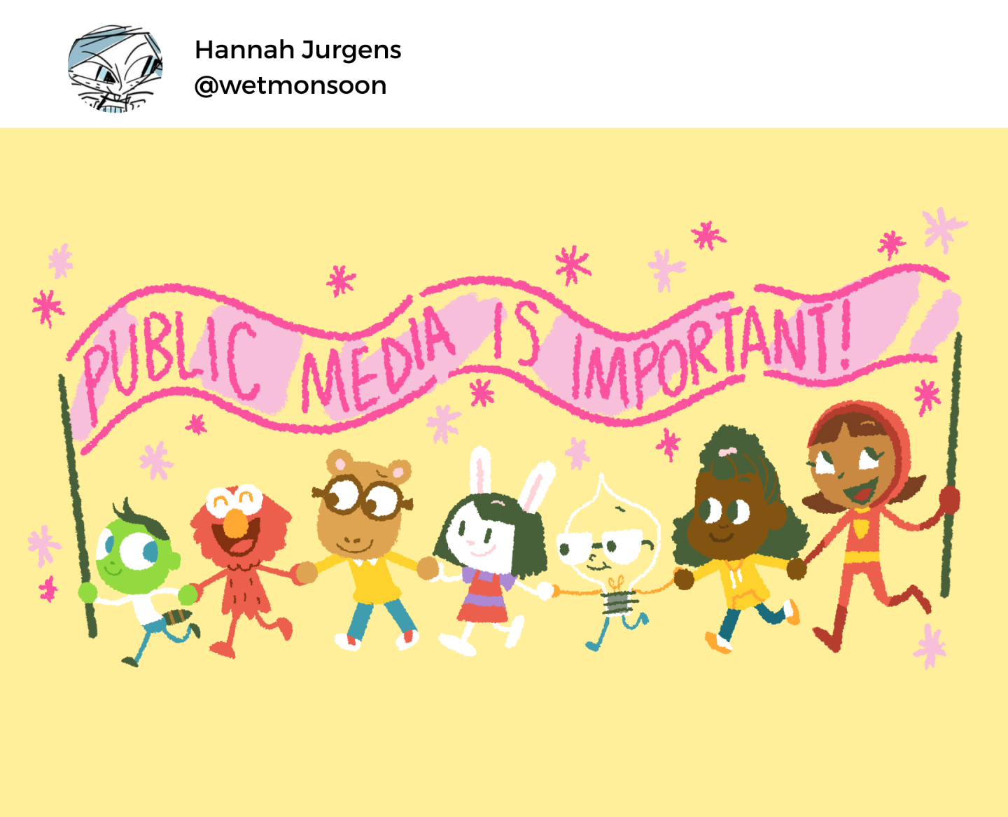 "I was raised on PBS programming and understand firsthand how important it is. Everyone deserves access to public media!"