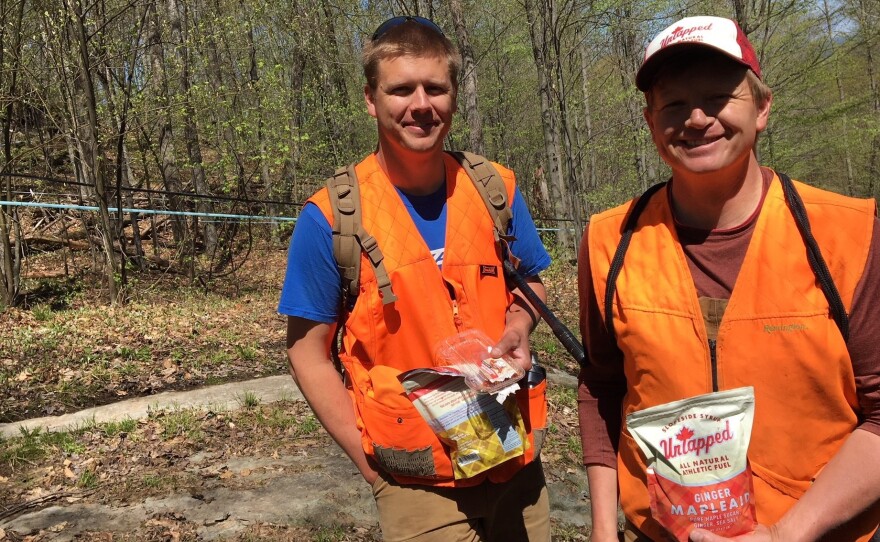 Doug Brown and his brother Roger, right, operate Slopeside Syrup in Richmond, Vt. They're challenging a proposed federal label that would say maple syrup has "added sugar."