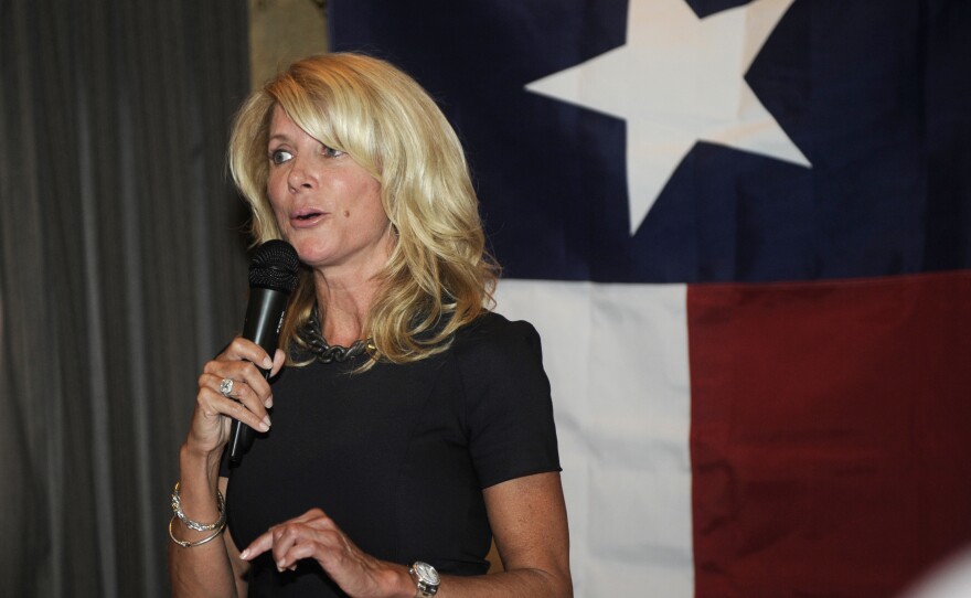 Texas state Sen. Wendy Davis speaks at a Washington, D.C., fundraiser last month.