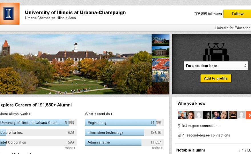 The new University Pages on LinkedIn show which businesses employ a college's graduates, and the sectors of the economy in which they work.