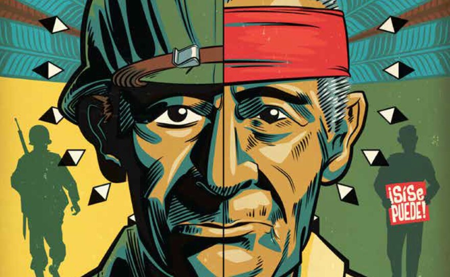 An illustration of Henry Barajas' great-grandfather, Ramon Jaurigue, depicted on the cover of graphic novel<em> La Voz De M.A.Y.O.: Tata Rambo.</em>