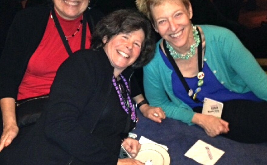 Peggy Girshman (left), Joanne Silberner and Robin Marantz Henig at a 2013 meeting of the National Association of Science Writers.