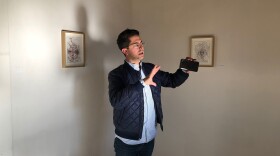 In this photo taken in March of 2019, Miguel Marshall stands inside the art gallery at Estacion Federal, the project he considers the poster child for the future "Crossborder District" he envisions. 