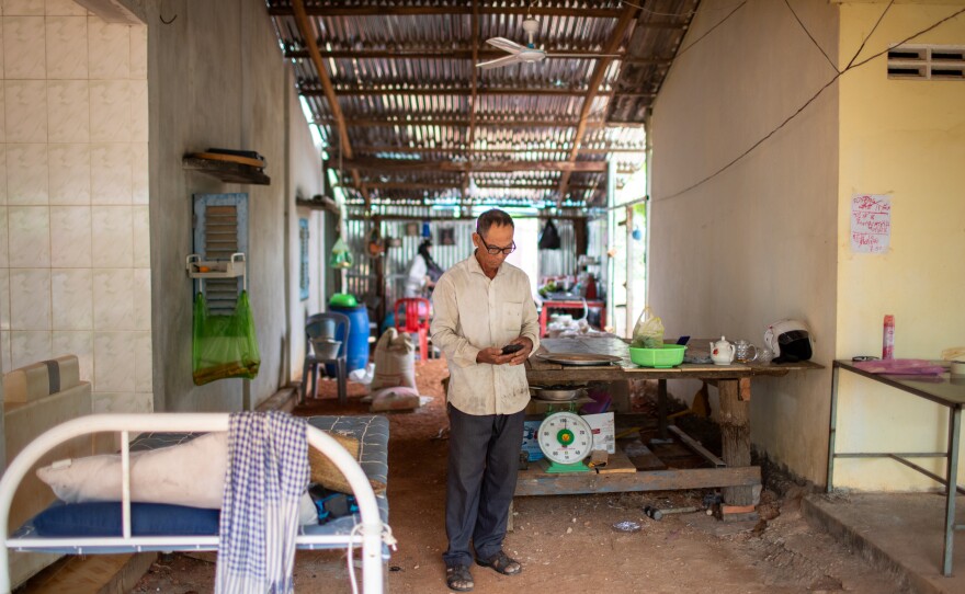 "I want to give the people a better life," says Khiev Sat, the patriarch of a large family of people who fish and the leader of the coastal Cambodian village of Koh Kresna. "I want my community to have more mangroves. It is good for the fishery." 