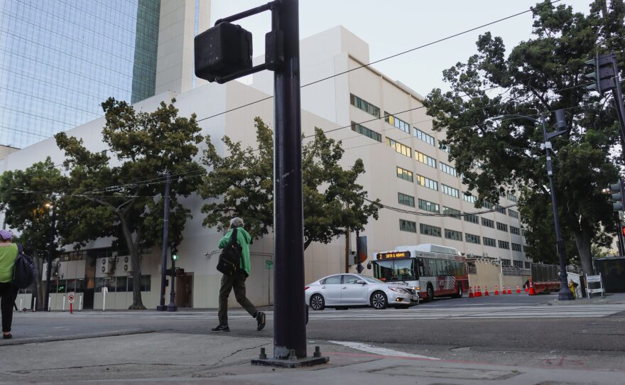 View of the Western Region Detention Facility along Front and C Street in downtown San Diego on Friday, February 12, 2022.