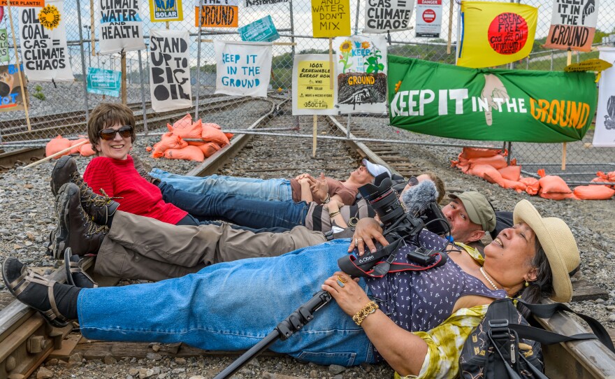 A rally, march and mass civil disobedience to stop oil trains in the Port of Albany was held on Saturday by more than 1,500 people from Albany, N.Y., and from as far as Maine, Quebec and central Pennsylvania.