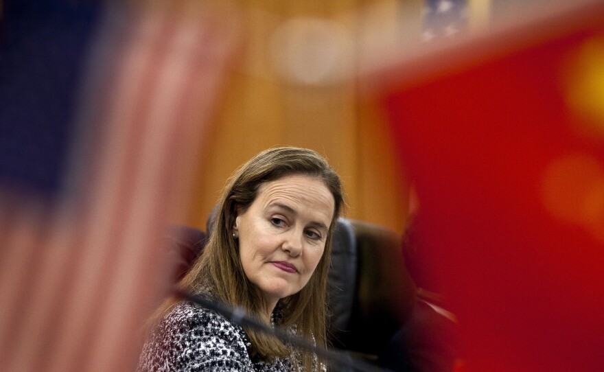 Michele Flournoy, then- undersecretary of defense for policy, at a Dec. 7, 2011, meeting in Beijing, China. Flournoy is reportedly among those President Obama is considering for defense secretary.