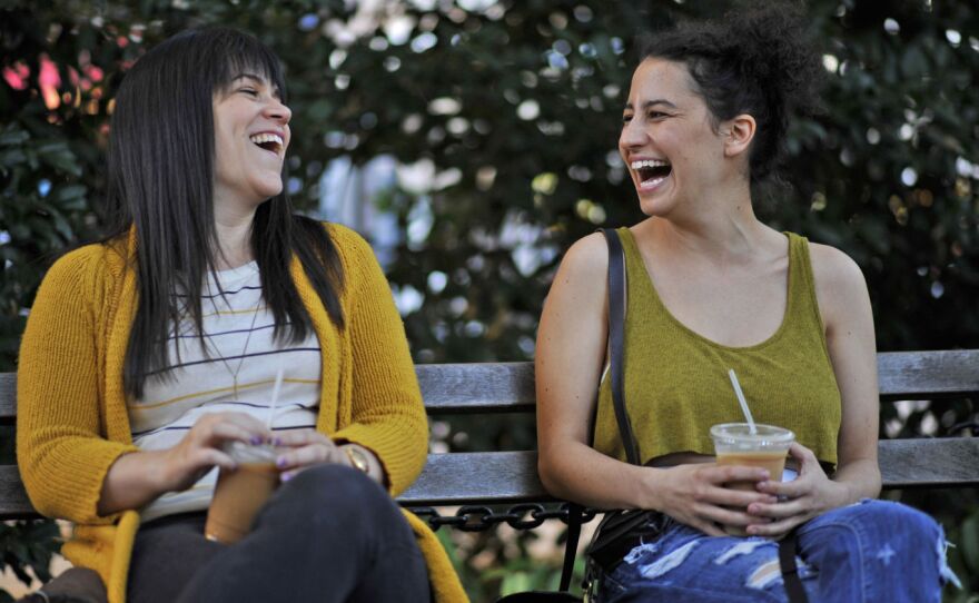 On Broad City, Abbi Jacobson (left) and Ilana Glazer play two single, 20-somethings living in New York City with dead-end jobs.