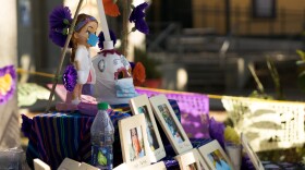An ofrenda at the Sherman Heights Community Center in honor of COVID-19 victims. The alter is part of the Day of the Dead Memorial Project in the San Diego/Tijuana area, Oct. 28, 2020.