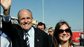 Republican presidential candidate Rudolph Giuliani and his wife, Judith, make an appearance Nov. 18, 2007, in Homestead, Fla.