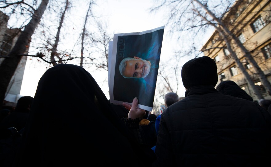 Ordinary Iranians wept, clutched photos of Soleimani and chanted "death to America" on the streets of Tehran.