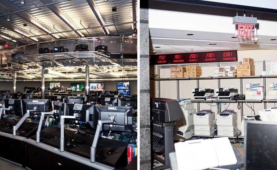 Inside the National Counterterrorism Center operations room.