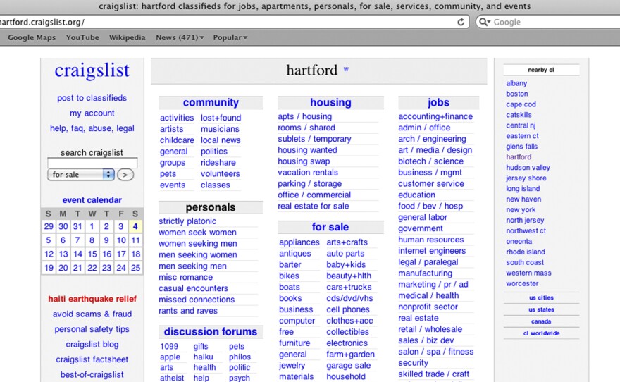 Craigslist said Friday that it is taking the site's personals section offline.