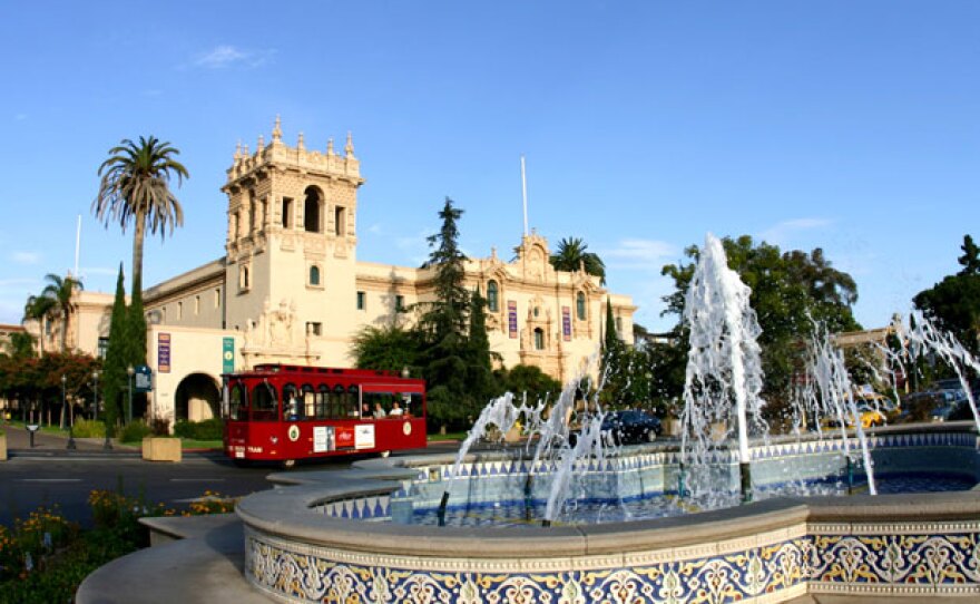 The North Fountain in Balboa Park's Plaza de Panama.