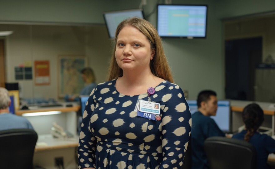 Rosemary Grant is a registered nurse and helps coordinate sepsis care at Harborview Medical Center in Seattle. The center's goal, she says, is to get a patient who might be developing sepsis antibiotics within three hours.