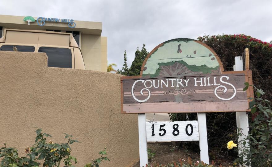 Pictured above is Country Hills Post Acute nursing home in El Cajon where there have been confirmed COVID-19 cases among staff and residents, April 20, 2020.