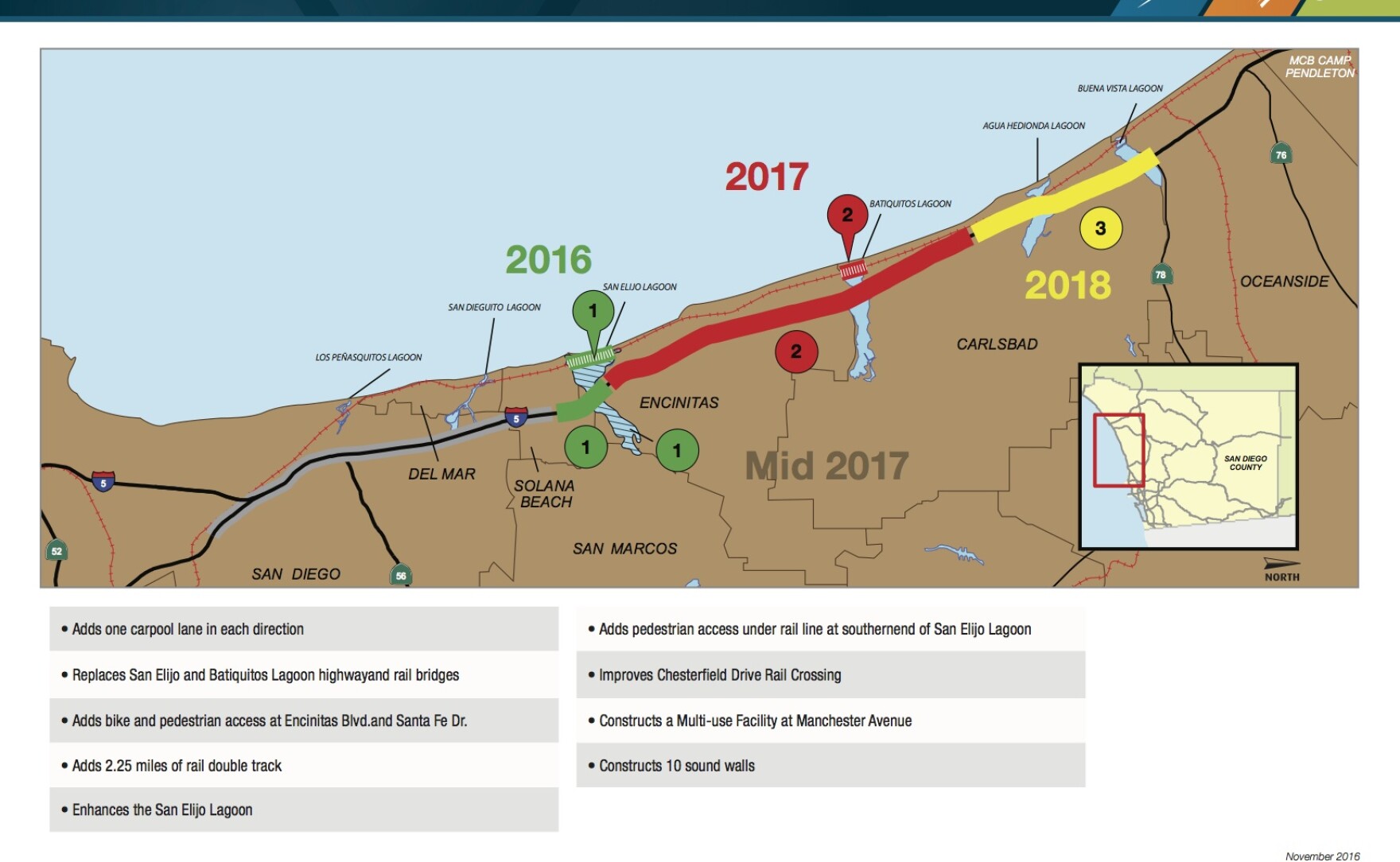 Construction On I5 North Coast Corridor Project Starts Next Month