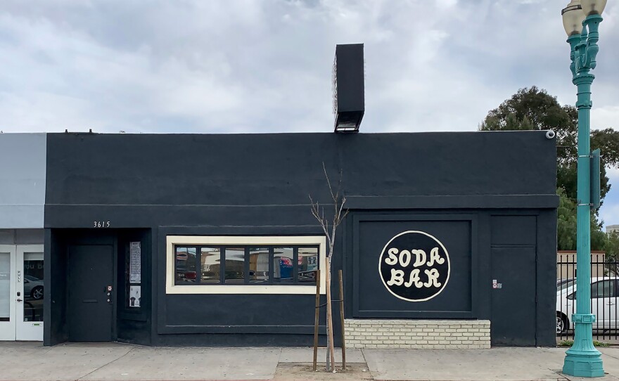 Soda Bar, a live music venue and bar in City Heights, is shown in an undated photo.