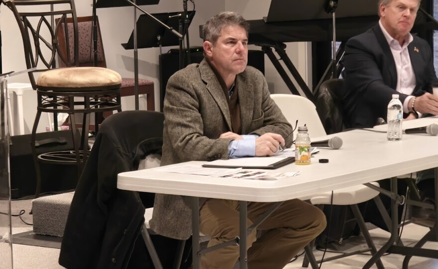 Indiana Senate President Pro Tempore Rodric Bray speaks in January at the Owen County Chamber of Commerce, where he reflected on how Indiana lawmakers rejected redistricting.