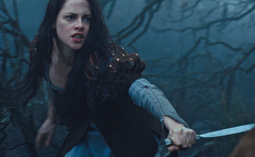 Having fled the tower, Kristen Stewart's Snow White teams up with the queen's huntsman and organizes a resistance.