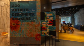 San Diego Design Week 2025 exhibition signage is shown in an undated photo.