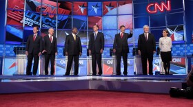 Republican presidential hopefuls faced off in Las Vegas on Oct. 18.