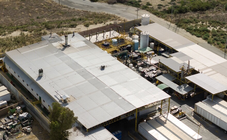 The Recicladora Temarry de Mexico S.A. de C.V. plant near the community of San Pablo, in Tecate, Baja California, Mexico on Oct. 19, 2023.