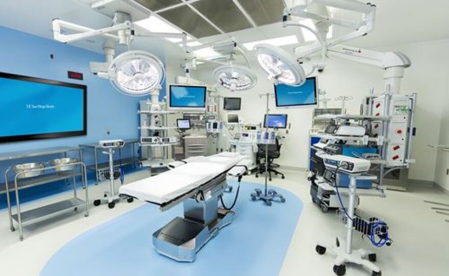One of 15 operating rooms at Jacobs Medical Center is shown in this undated photo.