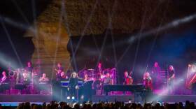 Yanni realized his lifelong dream to perform at the foot of the Sphinx at the Great Pyramids of Giza in Egypt.