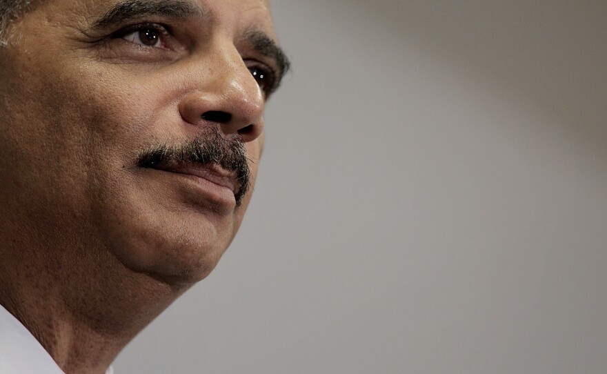U.S. Attorney General Eric Holder, shown speaking at the Congressional Black Caucus legislative conference on Friday, will be stepping down from his position as soon as a replacement is appointed.