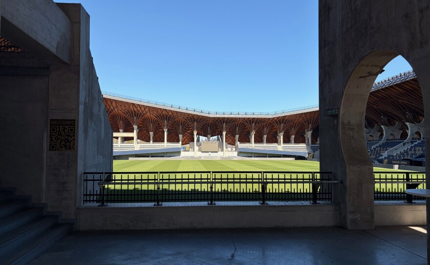 Pancho Arena, soccer stadium in Felcsút, Hungary.