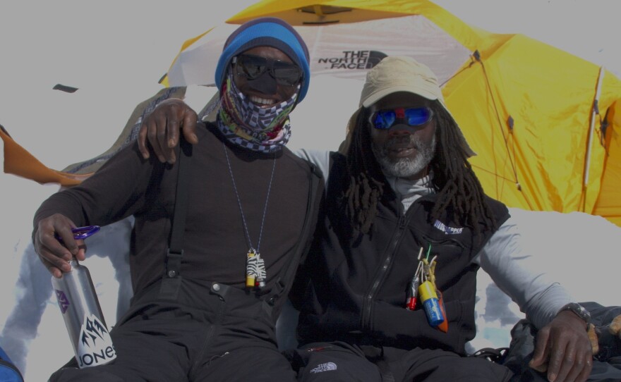 Philip Henderson (right) and Ryan Hudson during a Denali climb in 2013.