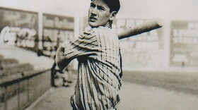 Ted Williams at Lane Field, bat over shoulder. (a former baseball stadium located in San Diego, Calif.) (1936-1937)