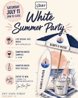 White Summer Party with Hampton Water Rose at Cbar