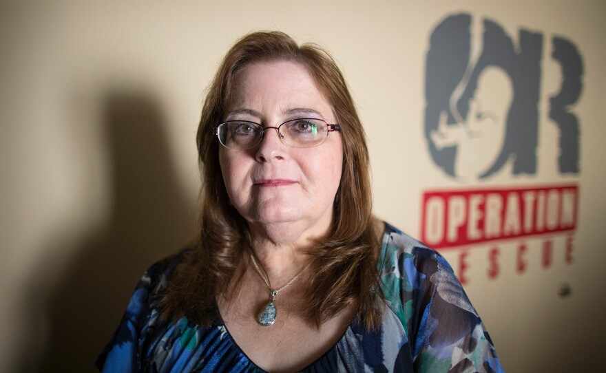 Cheryl Sullenger of Operation Rescue in Wichita, Kan., says clinics have failed to protect women's privacy rights.