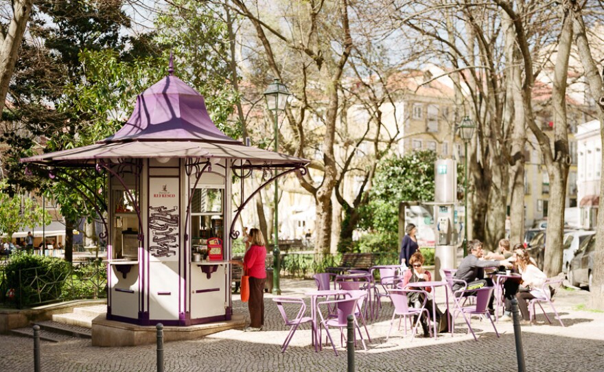 Quiosque da Praça das Flores. The kiosks offer affordable and traditional drinks and snacks, conversation and community – and also employment in a country struggling with the staggering levels of unemployment and recession gripping much of western Europe.