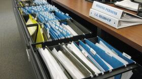 The San Diego County Medical Examiner's files on unidentified persons whose bodies were discovered in San Diego are pictured, March 17, 2016.