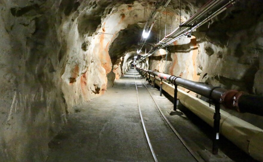 A tunnel inside the Red Hill Underground Fuel Storage Facility in Pearl Harbor, Hawaii pictured on Jan. 26, 2018. The facility was constructed in the early 1940s and has a history of leaks.