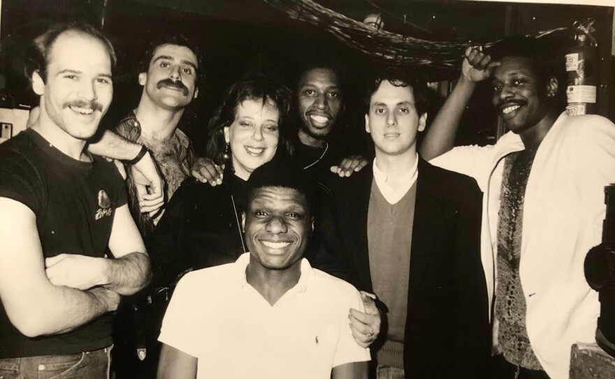 David Depino group shot with Larry Levan. (undated)