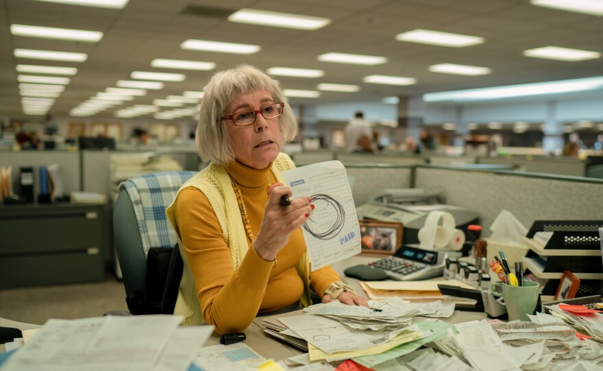 Jamie Lee Curtis plays an IRS auditor in "Everything Everywhere All at Once."