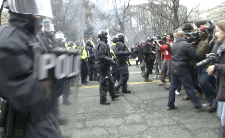 Demonstrators clashed with police on Inauguration Day last year, resulting in more than 200 arrests. The last of those cases have now been dismissed by prosecutors.